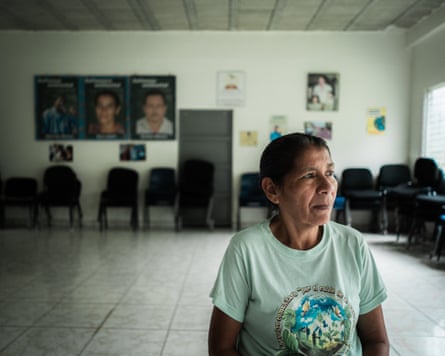 Vidalina Morales, president of Ades, pictured in the main offices of the organisation.