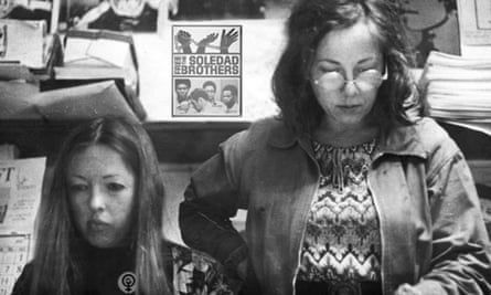 Robina Courtin, right, with her sister Jan in London 1970.