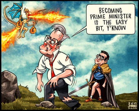 Ben Jennings on Andy Burnham’s route to power – cartoon