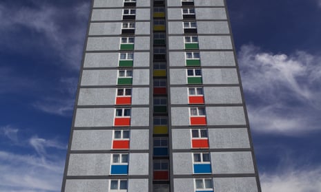A block of local authority flats.