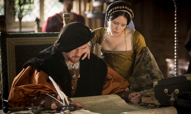 Damian Lewis and Claire Foy as Henry VIII and Anne Boleyn in the BBC’s Wolf Hall.