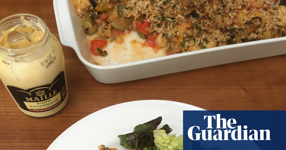 Rachel Roddy’s ratatouille and potato gratin recipe
