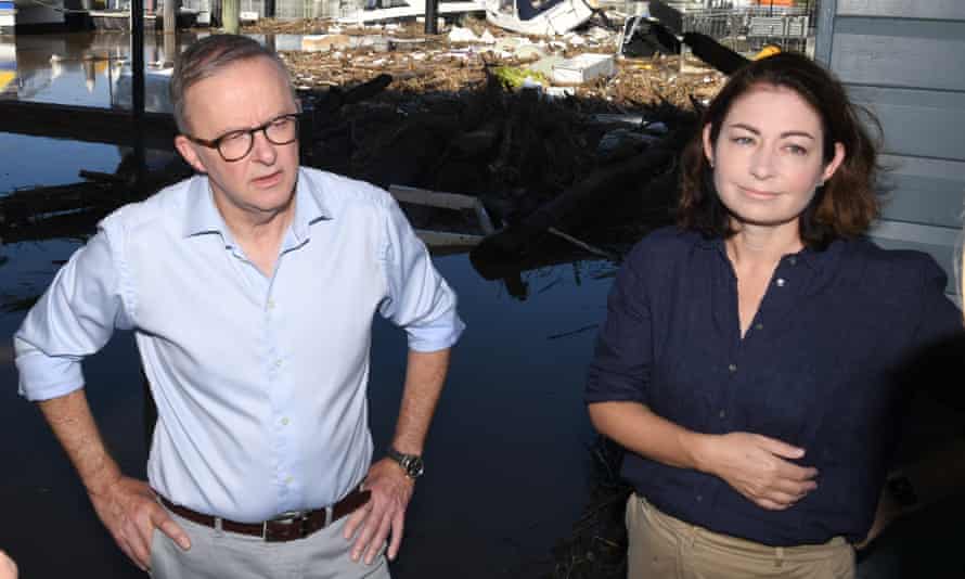 Labor’s Griffith MP Terri Butler with party leader Anthony Albanese