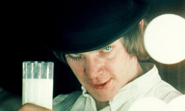 Malcolm McDowell in A Clockwork Orange.