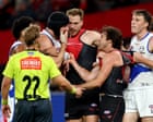 AFL player Tristan Xerri banned for three games for ‘disgraceful’ blood smear