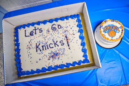 Watching Game 1 of the 2026 NBA finals between the New York Knicks and San Antonio Spurs on Rikers Island, East Elmhurst, New York, on 3 June 2026.