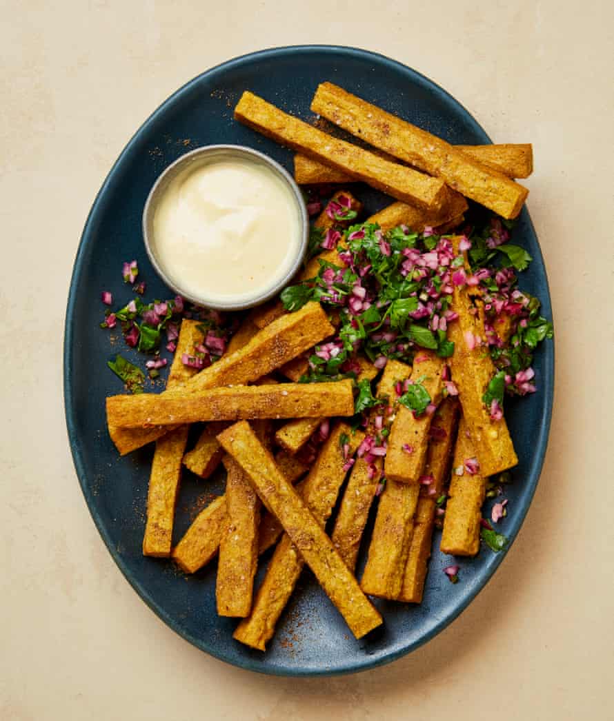 Chaat Masala Chickpea And Polenta Chips Chaat Masala Chickpea And Polenta Chips