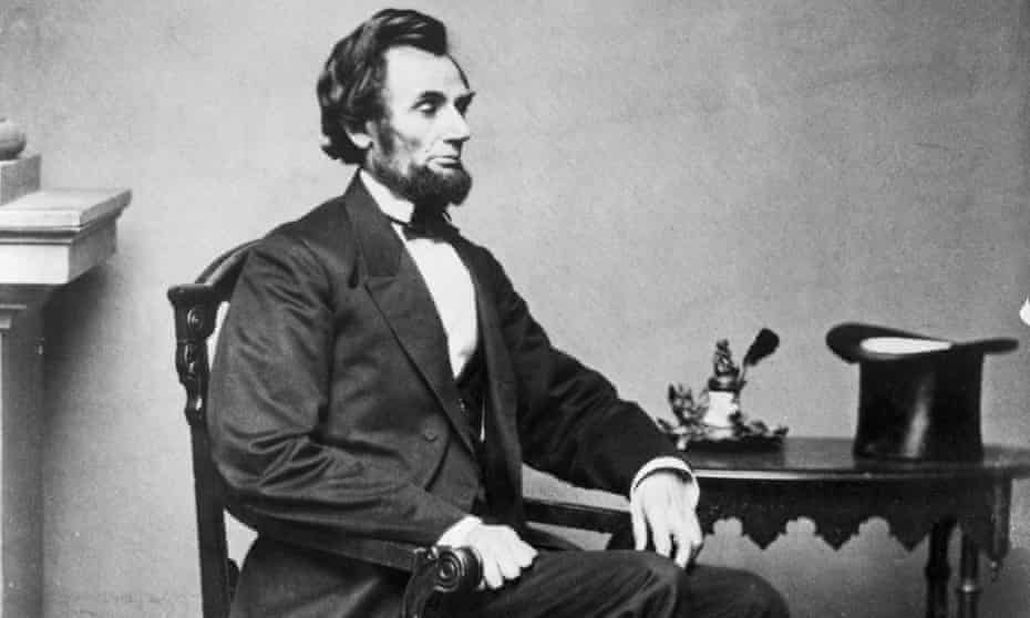 Abraham Lincoln in a portrait by Matthew Brady, taken in December 1861.
