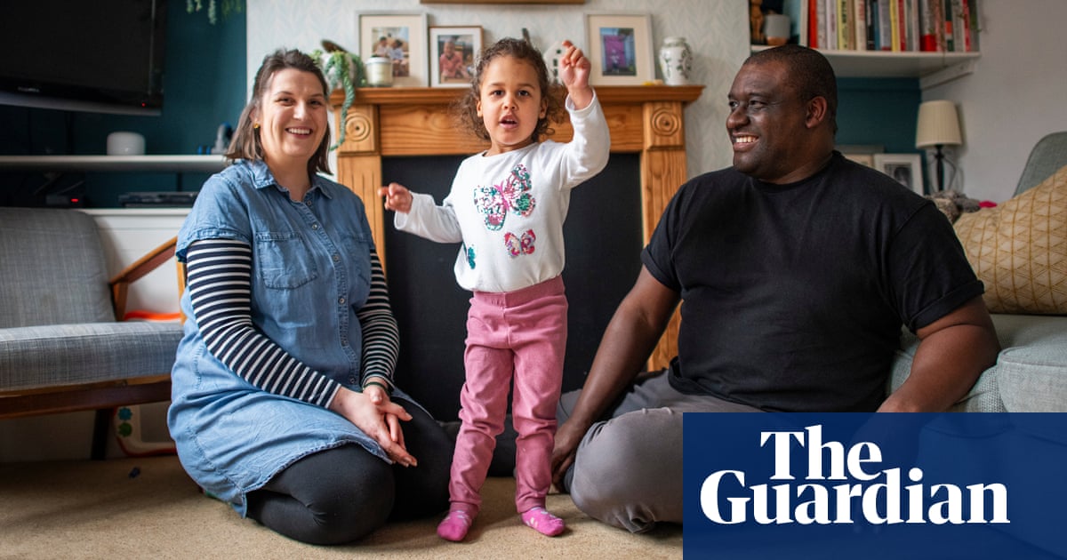 ‘It’s been rocky – but childcare is a silver lining’: how one UK family copes with soaring living costs