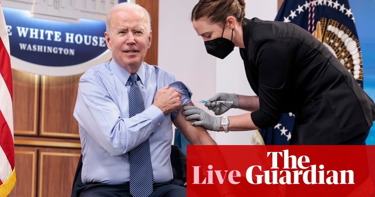 Biden gets second Covid booster and says US at a 'new moment in this pandemic' – as it happened