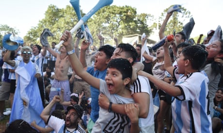 'We are going to be champions': Argentina fans relieved after win over Mexico – video