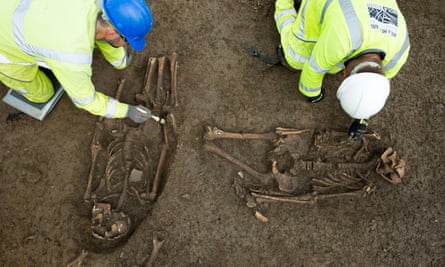 A set of unusual Roman burials being excavated by archaeologists working on the A14 project.