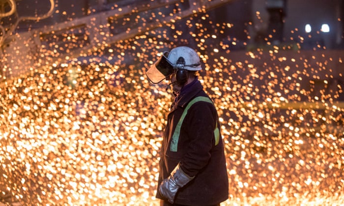 The electric arc furnace at Liberty Steel's Aldewerke mill in Rotherham, U.K.