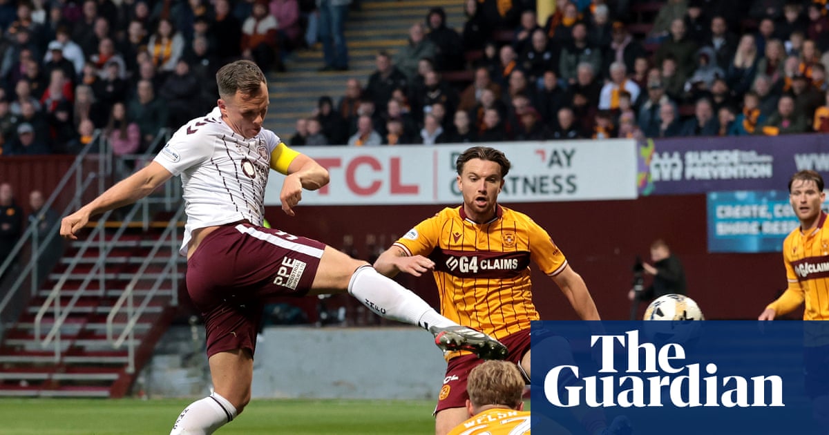 Shankland earns point for Hearts at Motherwell as title race goes to the wire