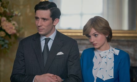 O’Connor as Prince Charles in The Crown, with Emma Corrin as Diana, Princess of Wales.