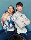 Jude Hamer and Lauren Rowles with Noah, two months.