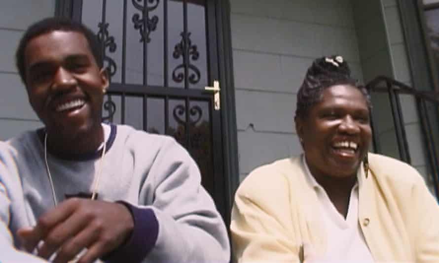 Kanye West with his mother Donda in Jeen-Yuhs.