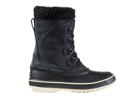 LLBean Botas de nieve de ante para mujer