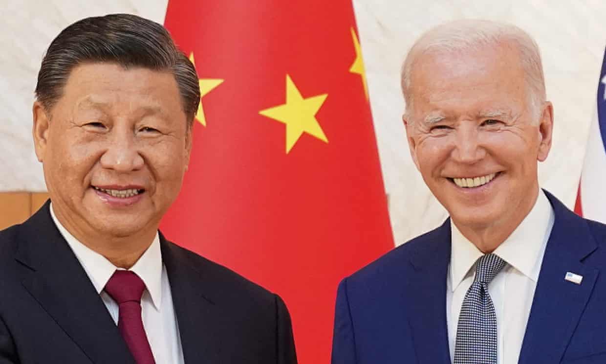 Joe Biden meets Xi Jinping in Bali in bid to calm Taiwan tensions (theguardian.com)
