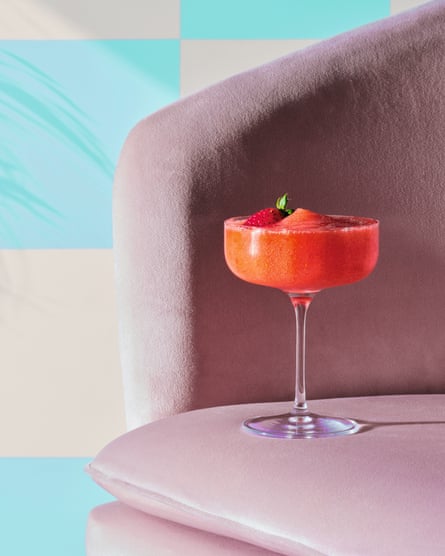 A frozen strawberry daiquiri.