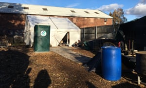 Extinction Rebellion campsite in Pollock Park, Glasgow.