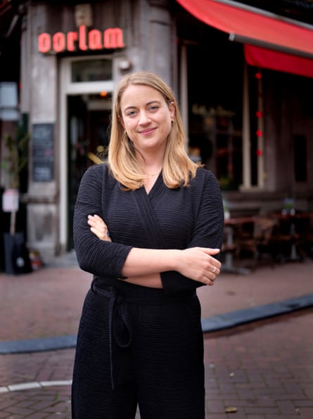 Lian Heinhuis, head of the PvdA Labour party, who is campaigning to give the insides of brown bars a special listed status.