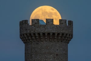 A medieval tower in Santo Stefano di Sessanio in Italy