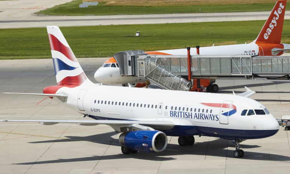 British Airways plane on apron