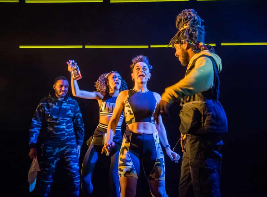 Jammz, Cassie Clare, Debris Stevenson and Kirubel Belay in Debris Stevenson’s Poet in Da Corner