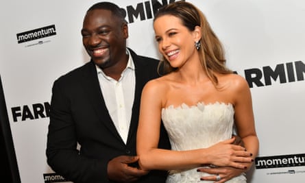 Farming, directed by Adewale Akinnuoye-Agbaje, left, and starring Kate Beckinsale, right, also featured an acting credit for Zach Avery, AKA Zachary Horwitz.