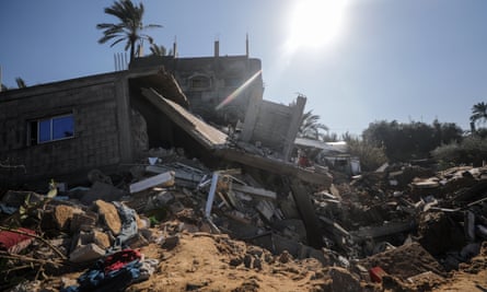 A destroyed family house in Deir Al Balah, southern Gaza.