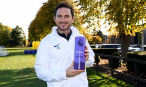 Frank Lampard has been named the Premier League’s manager of the month for October.