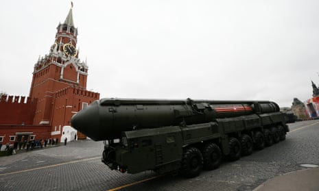 A Russian missile launcher in Red Square