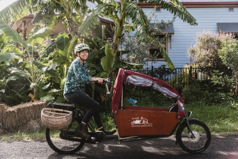 Jo Nemeth and her bike.