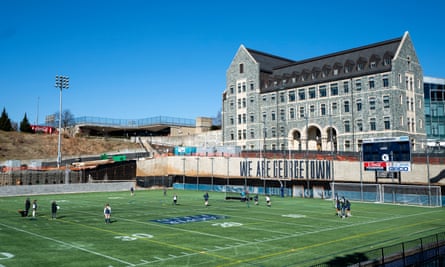 Cooper Field at Georgetown University, one of the universities named in the case, in Washington DC.
