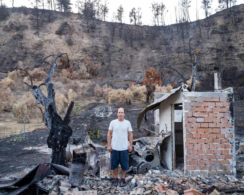 ‘I will see the ghosts of the dead forest for a long time’ – returning to Evia after the wildfires 5 Dimitris Efstathio, Achladi Village, Fragkaki beach