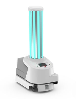the disinfecting UVD robot.