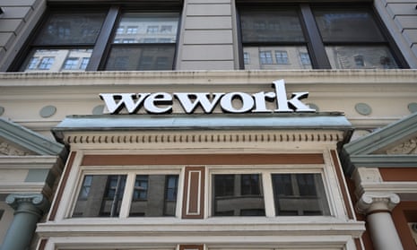 A WeWork office is seen in New York City