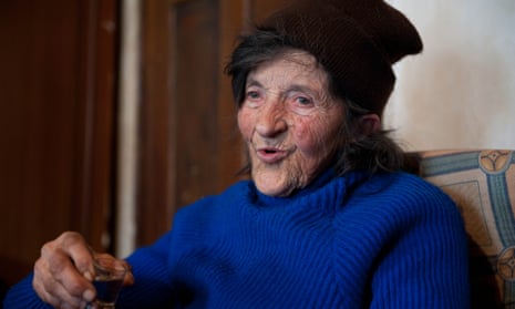 Stana Cerovic, 80, who has smoked since she was five. 