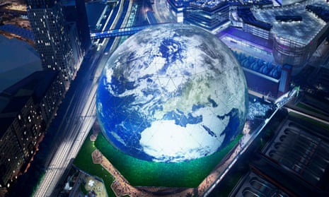 Brash bauble … an artist’s impression of the proposed MSG Sphere.