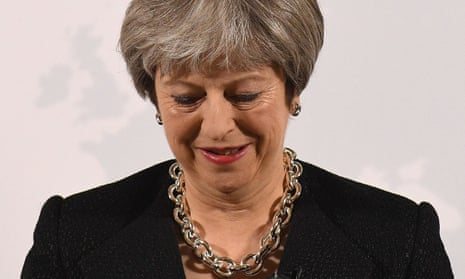 Theresa May during speech