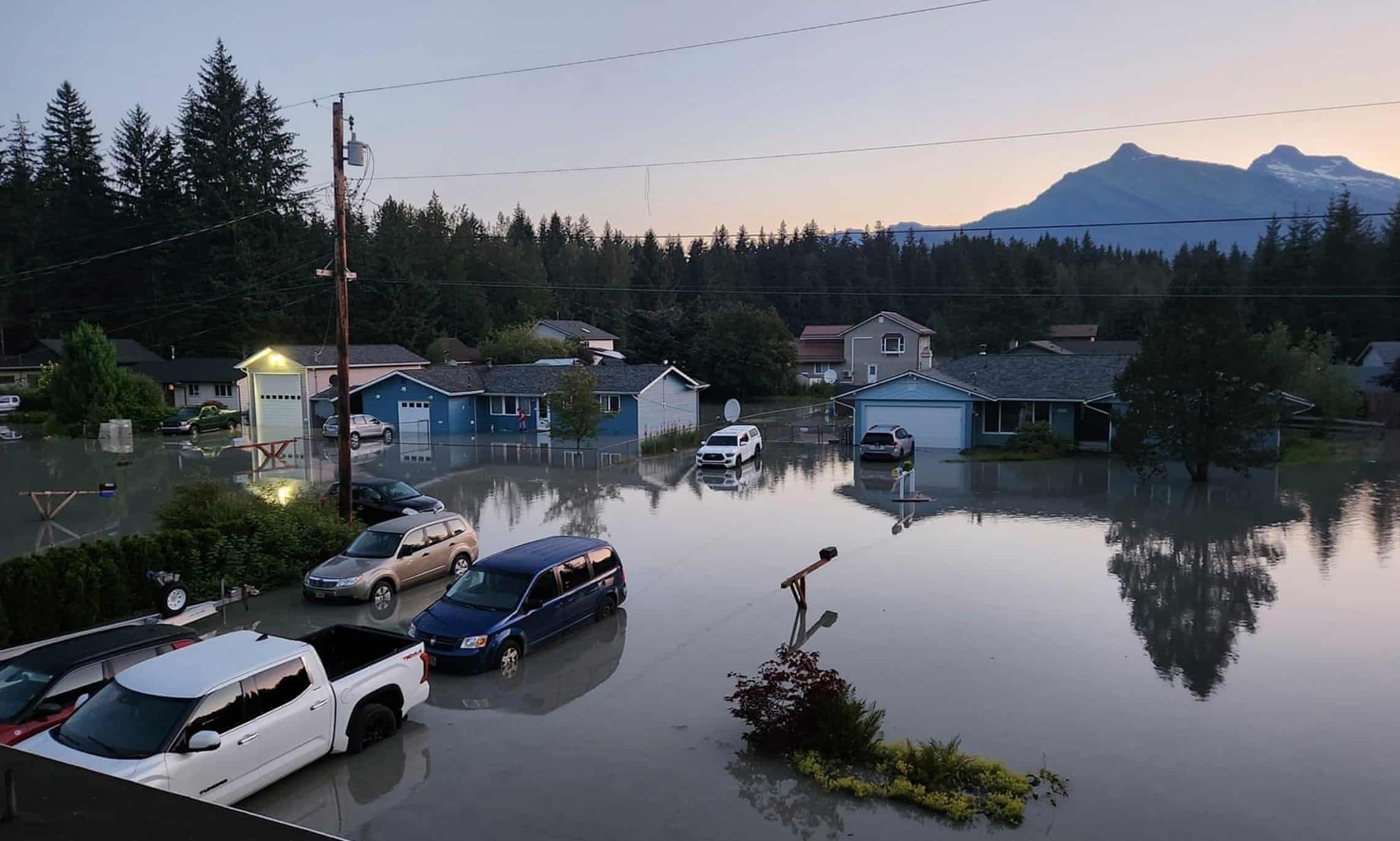 Alazsa flooding as glaacier recede