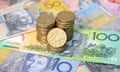 Australian dollars in Sydney, Friday, Jan. 15, 2016. (AAP Image/Joel Carrett) NO ARCHIVING