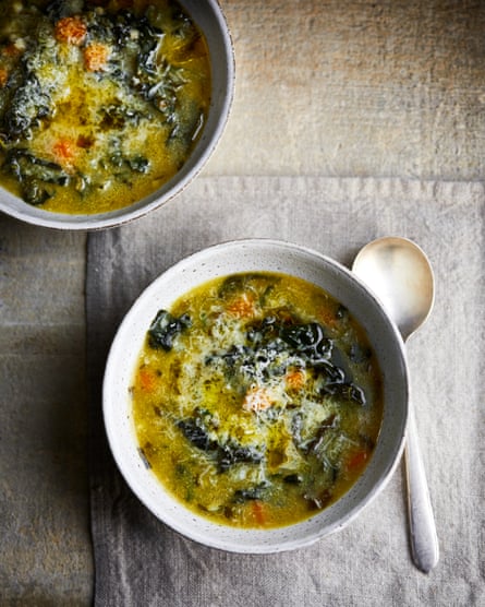 Claire Thomson’s polenta green soup