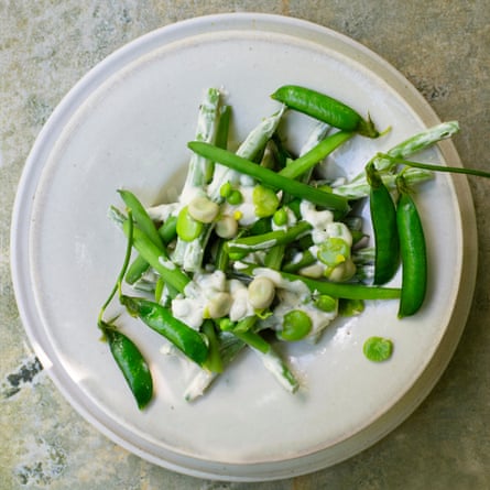 Green beans with lemon and tarragon.