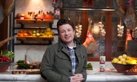 Jamie Oliver at one of his Jamie’s Italian restaurants.