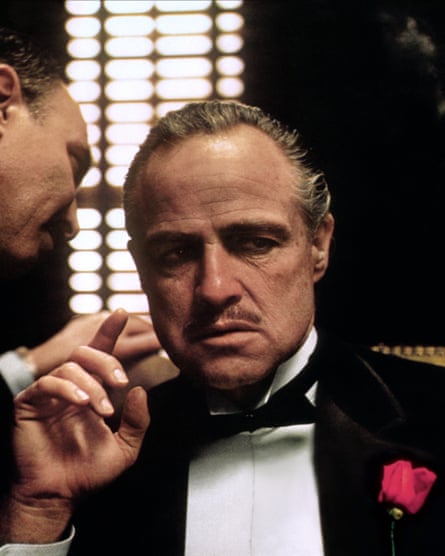 Brando as Vito Corleone in The Godfather.