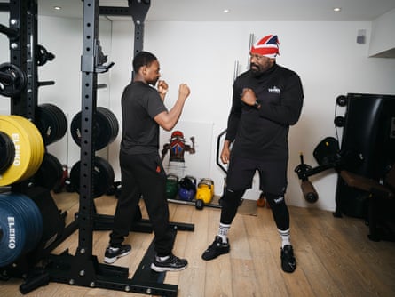 Derek Chisora and his nephew Jermaine Dhliwayo