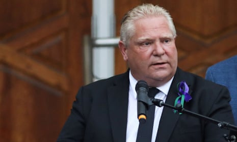 Doug Ford, the Ontario premier who fast-tracked the legislation that bars the union from striking and unilaterally imposes a contract on employees.