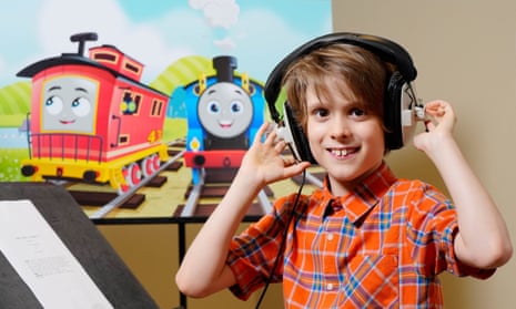 Elliott Garcia, nine, from Reading, as the voice of Bruno the Brake Car in Thomas &amp; Friends.